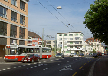 Anfahrt vom Stadtzentrum, Tösstalstrasse 